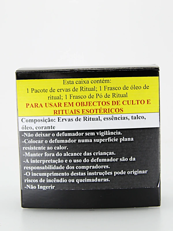 neste caso têm como intenção 'Expulsar/afastar espiritos das trevas' de quem o faça.