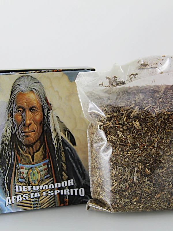 neste caso têm como intenção 'Afastar os Espiritos' de quem o faça. Cada caixa contém: 1 Pacote de ervas de ritual