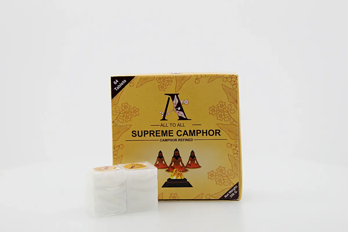 A cânfora é considerada um símbolo de pureza espiritual e limpeza energética.