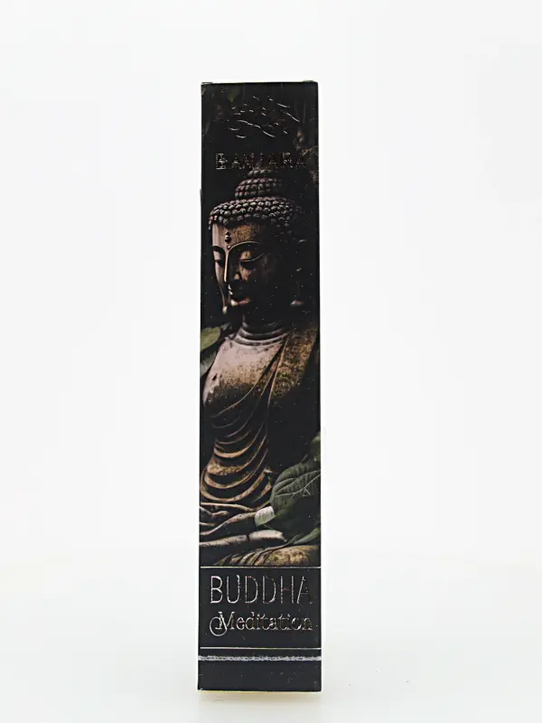 O incenso Banjara Buda é originário da Índia e produzido artesanalmente por artesãos da comunidade tribal Banjara