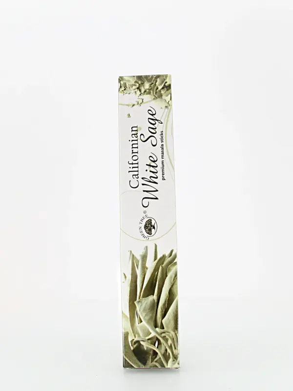 O incenso Green Tree Califórnia Sálvia Branca é originário da Índia e produzido com ingredientes 100% naturais. Enrolado à mão