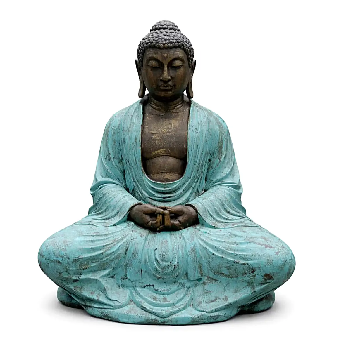 A estátua de Buda traz paz e serenidade a qualquer espaço interior ou exterior.