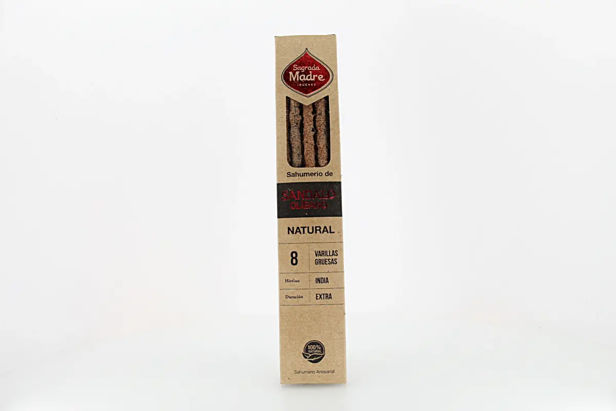 Incenso Natural de Olíbano e Sândalo Mediterrâneo é elaborado com ingredientes naturais