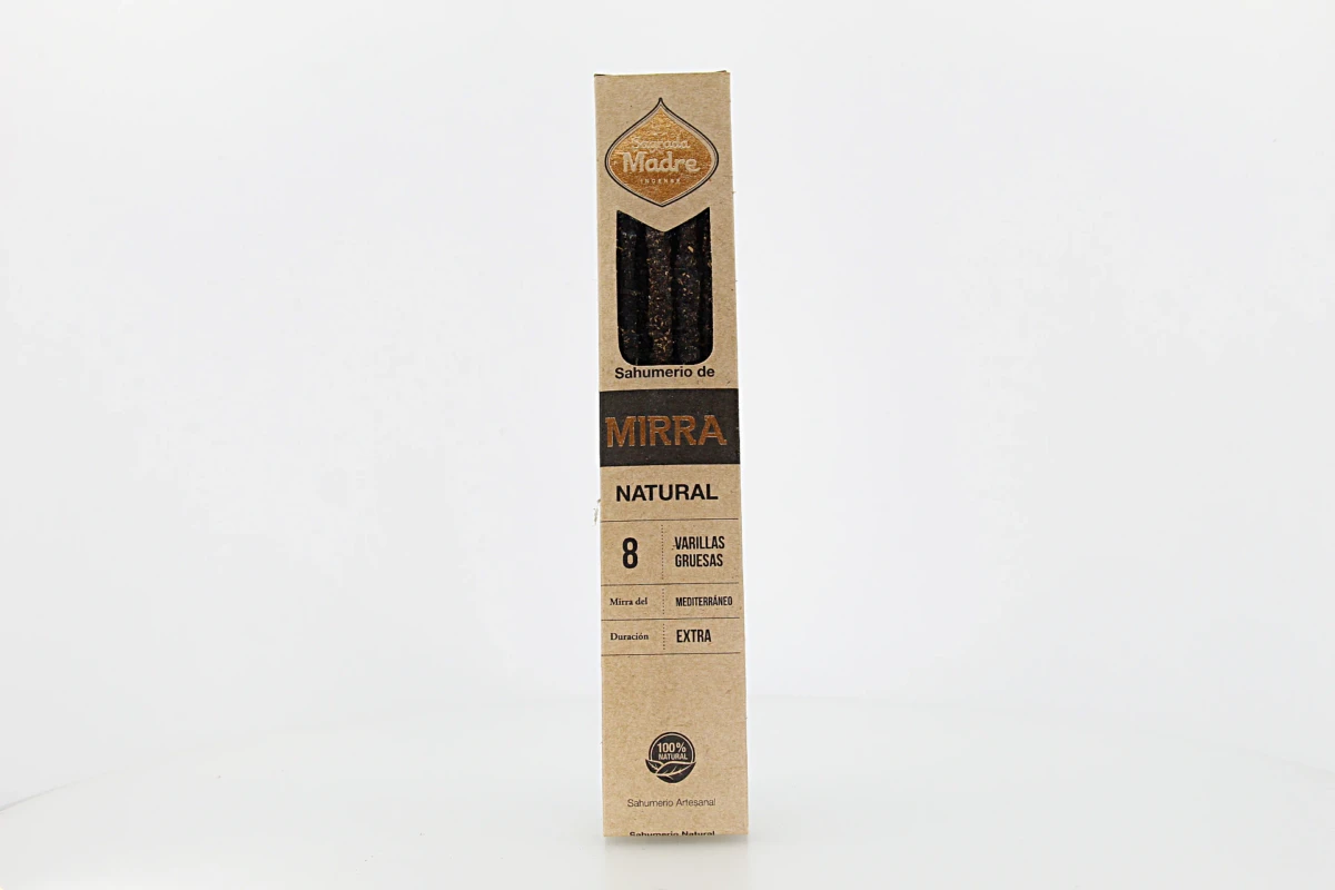 Incenso Natural de Mirra Mediterrâneo é elaborado com ingredientes naturais