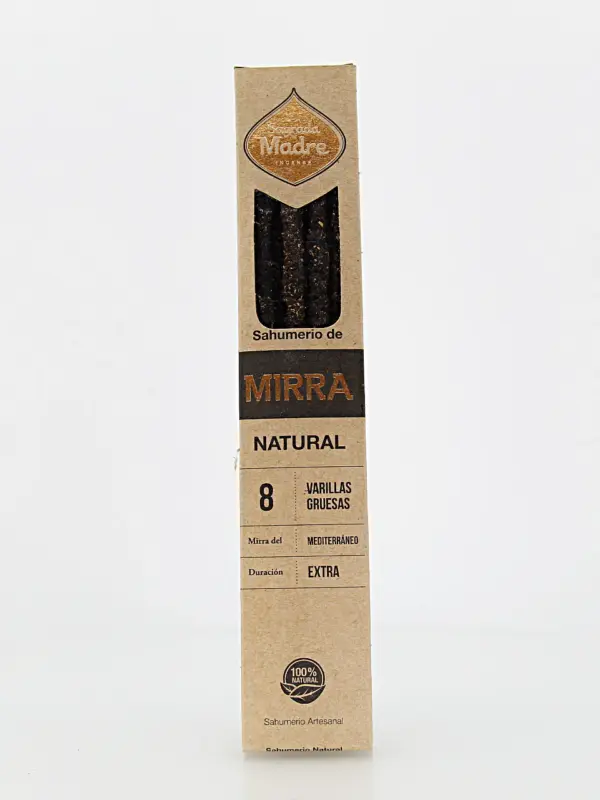 Incenso Natural de Mirra Mediterrâneo é elaborado com ingredientes naturais