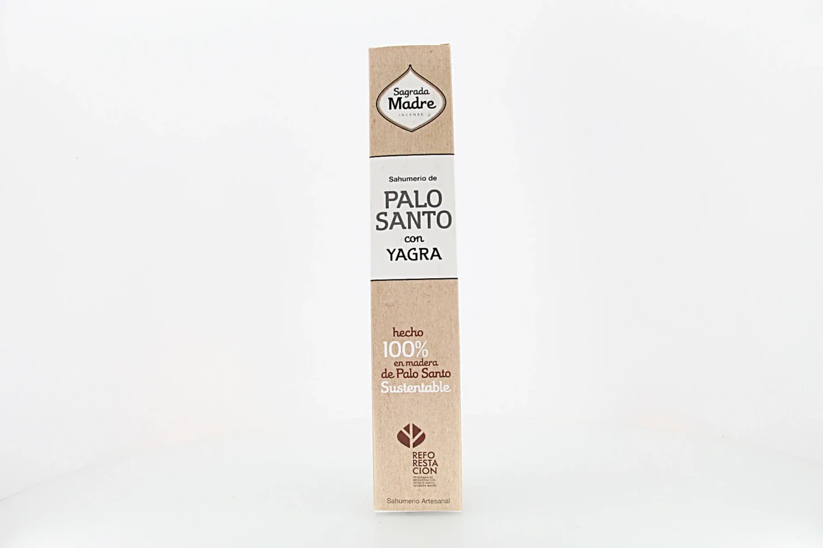 O incenso Madre Terra Pau Santo & Yagra possui um aroma envolvente e natural
