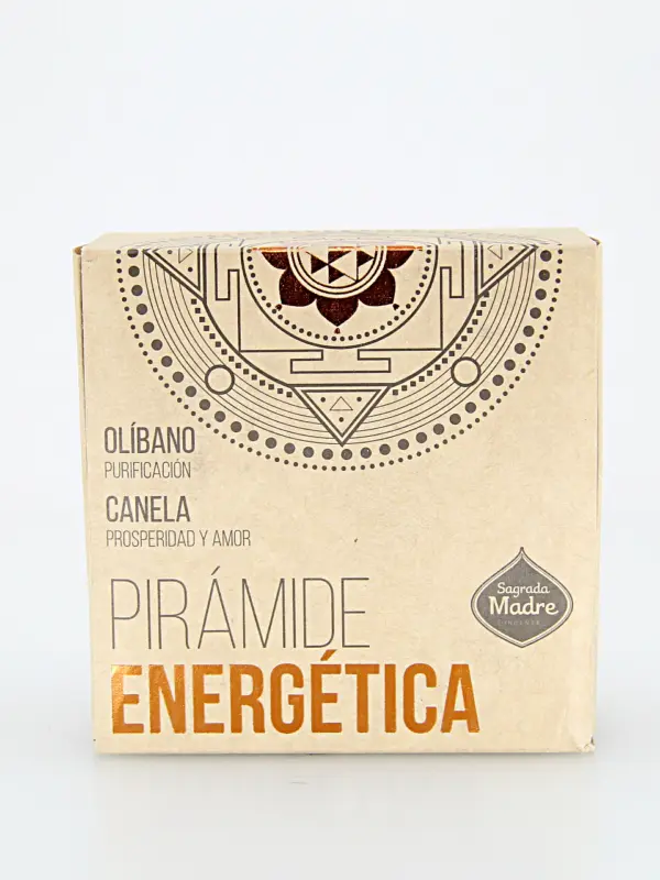 A Pirâmide Energética Olíbano & Canela é um incenso artesanal