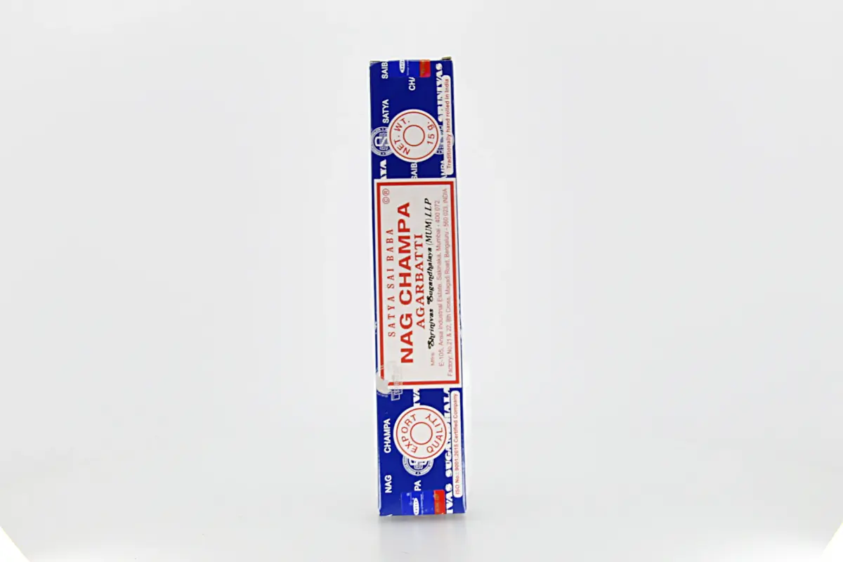 O incenso Nag Champa Azul é elaborado com base em madeiras sagradas