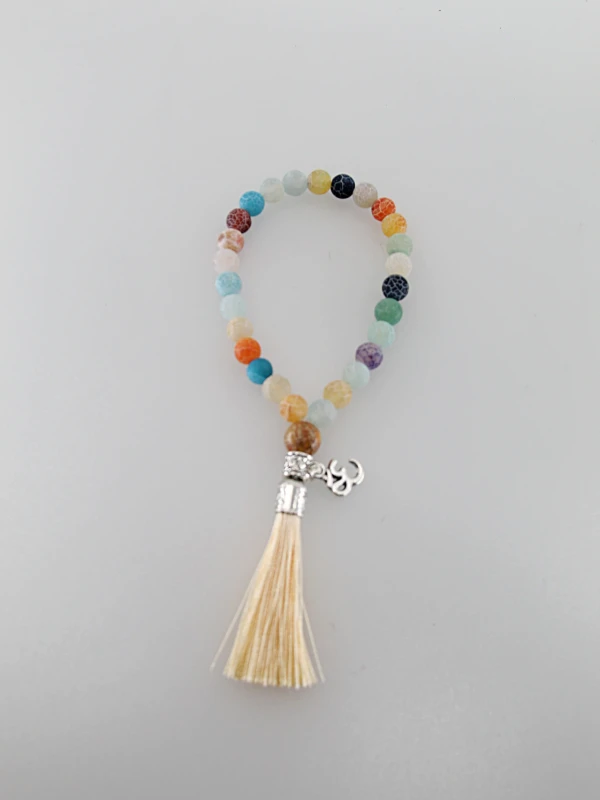 Um japamala é um cordão de contas utilizado na meditação