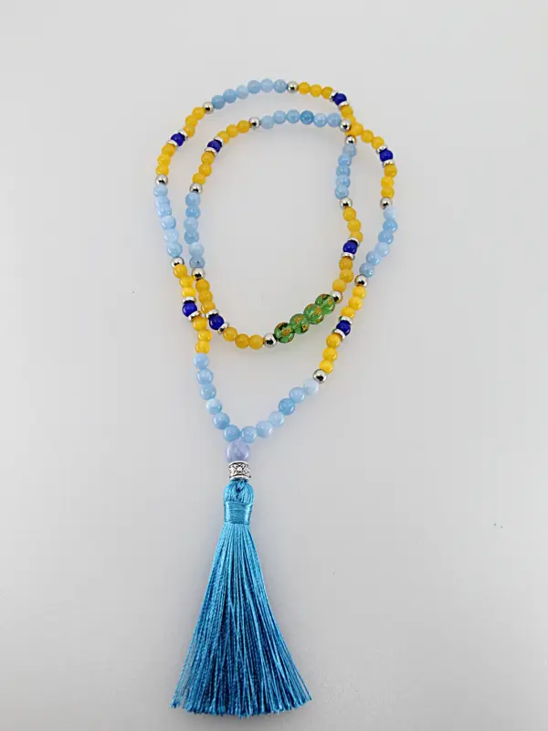 Um japamala é um cordão de contas utilizado na meditação