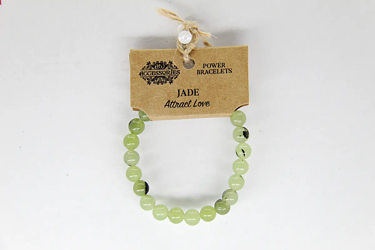 Pulseira de energia com jade é conhecida por atrair sorte
