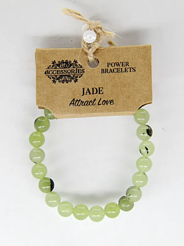 Pulseira de energia com jade é conhecida por atrair sorte