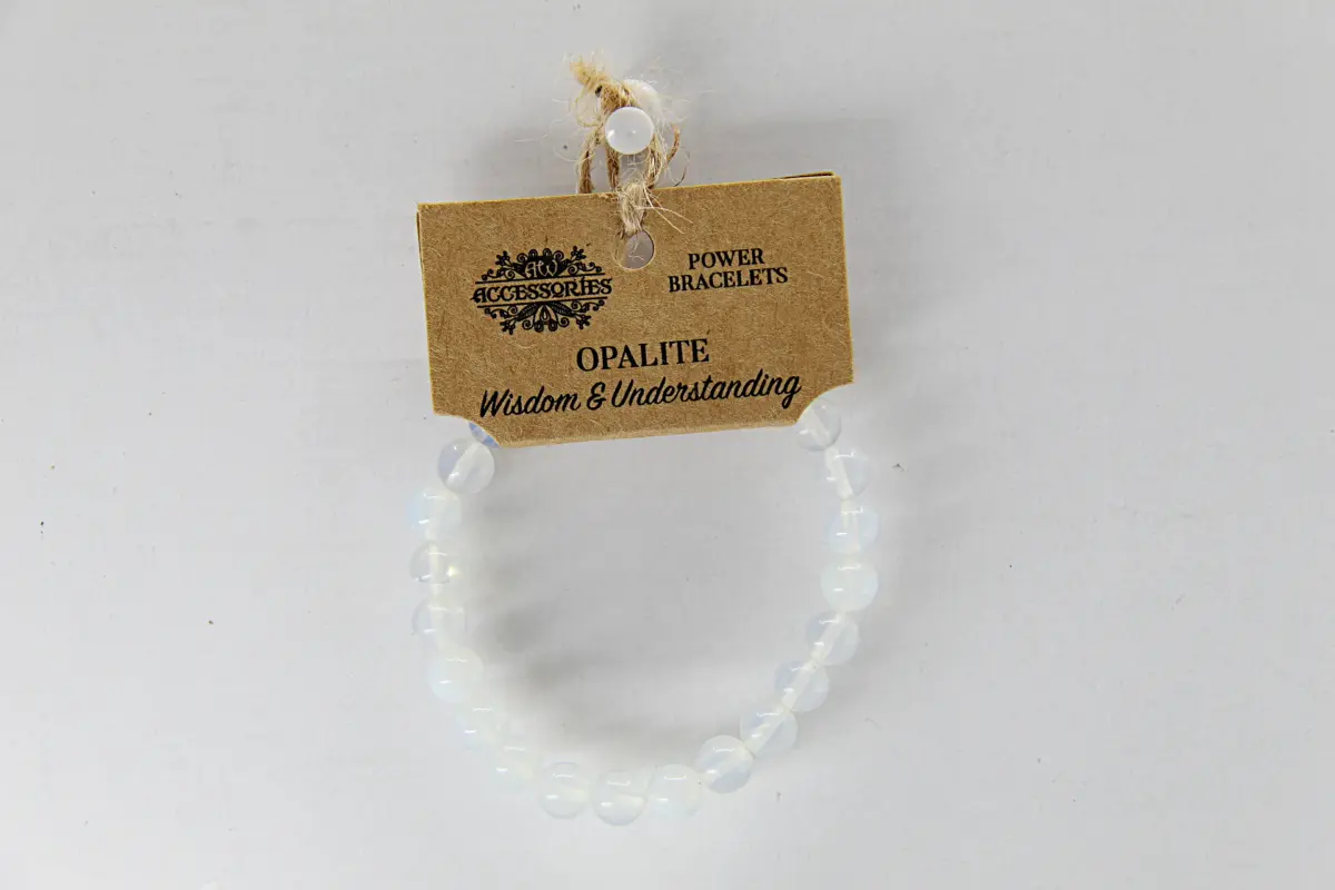 Pulseira de energia com opalite promove clareza mental