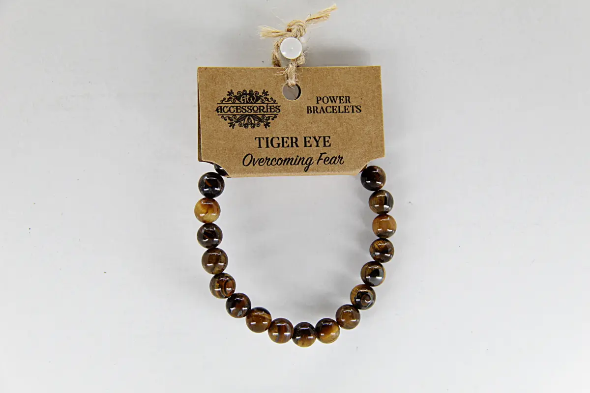 Pulseira de energia com olho de tigre