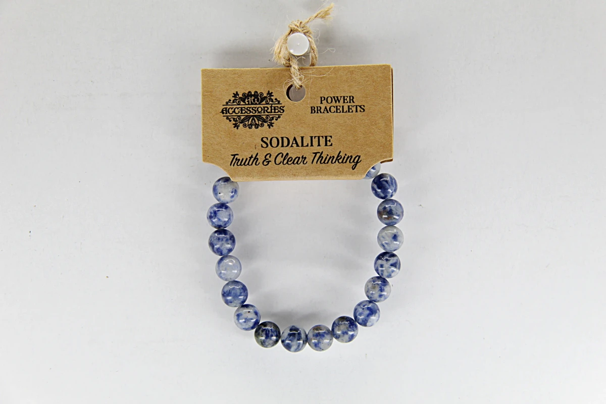 Pulseira de energia com sodalite estimula a clareza mental