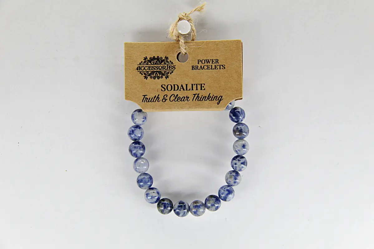 Pulseira de energia com sodalite estimula a clareza mental