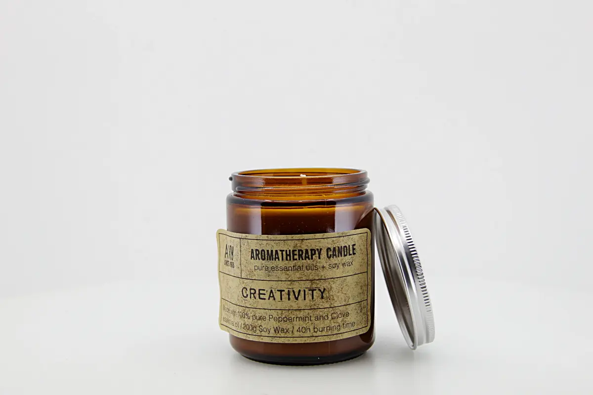 Vela artesanal de aromaterapia