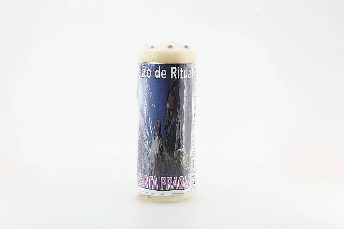 Velão artesanal destinado a rituais de afastamento de influências negativas e pragas espirituais.